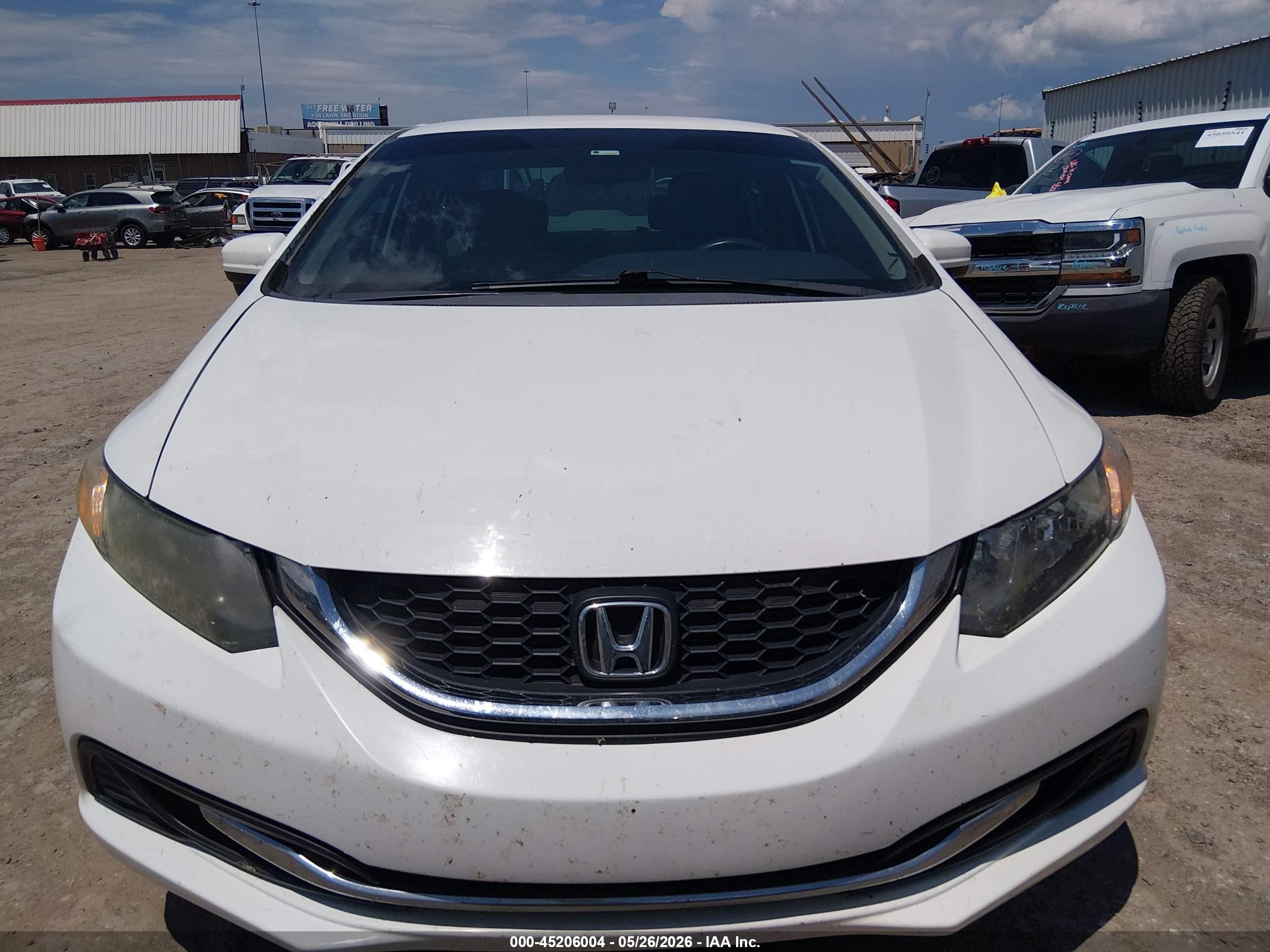 2014 Honda Civic Natural Gas White vin: 19XFB5F50EE000020