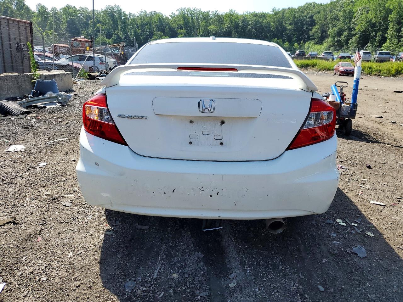 2012 Honda Civic Natural Gas Белый vin: 19XFB5F51CE002050