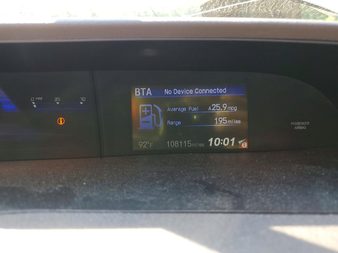 2012 Honda Civic Natural Gas Белый vin: 19XFB5F51CE002050