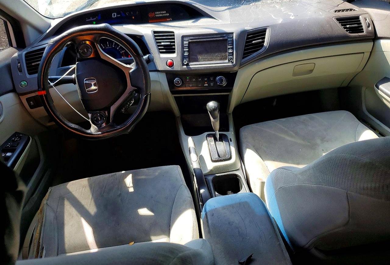 2012 Honda Civic Natural Gas Белый vin: 19XFB5F51CE002050