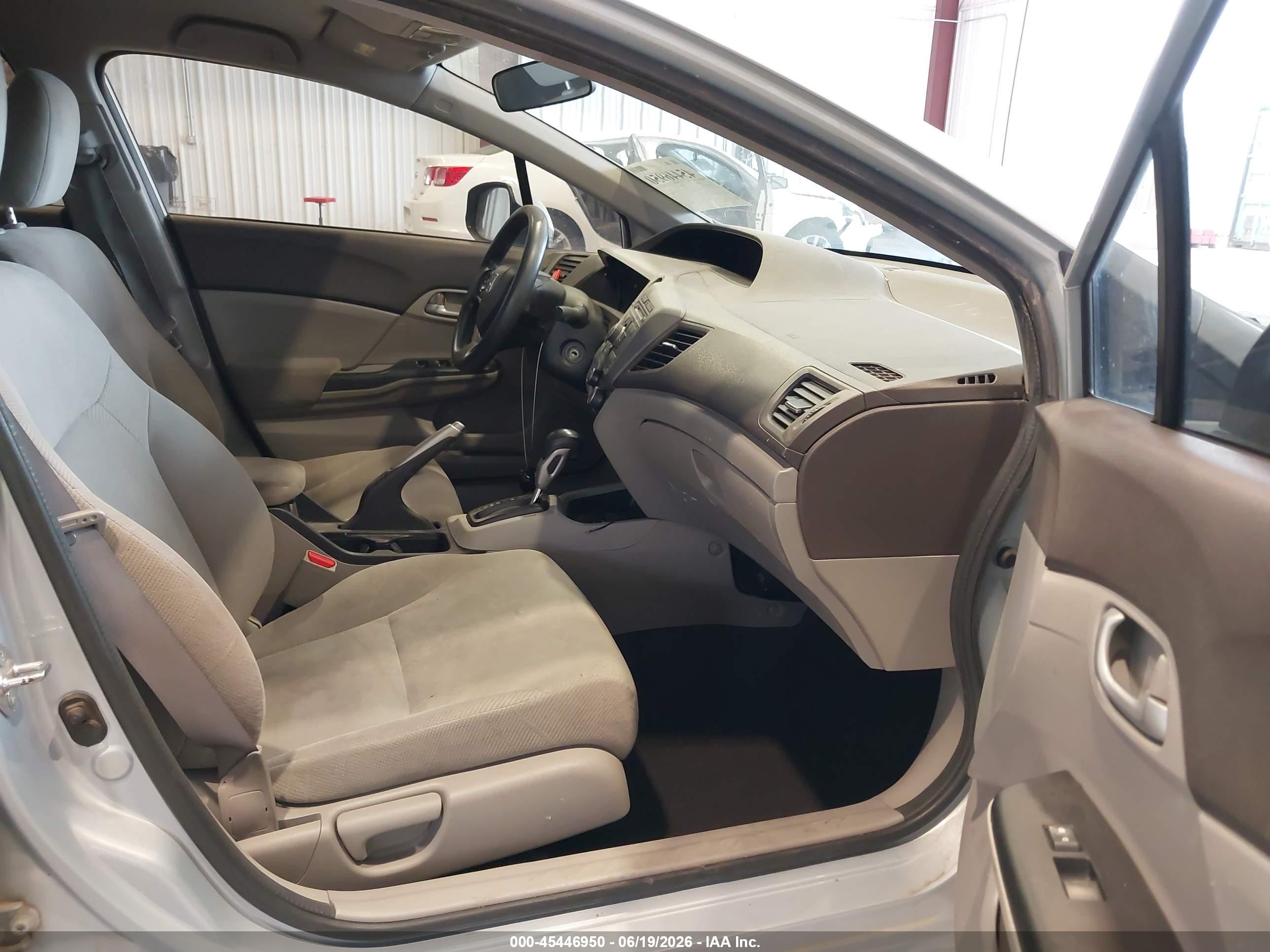 2012 Honda Civic Natural Gas Light Blue vin: 19XFB5F51CE002467