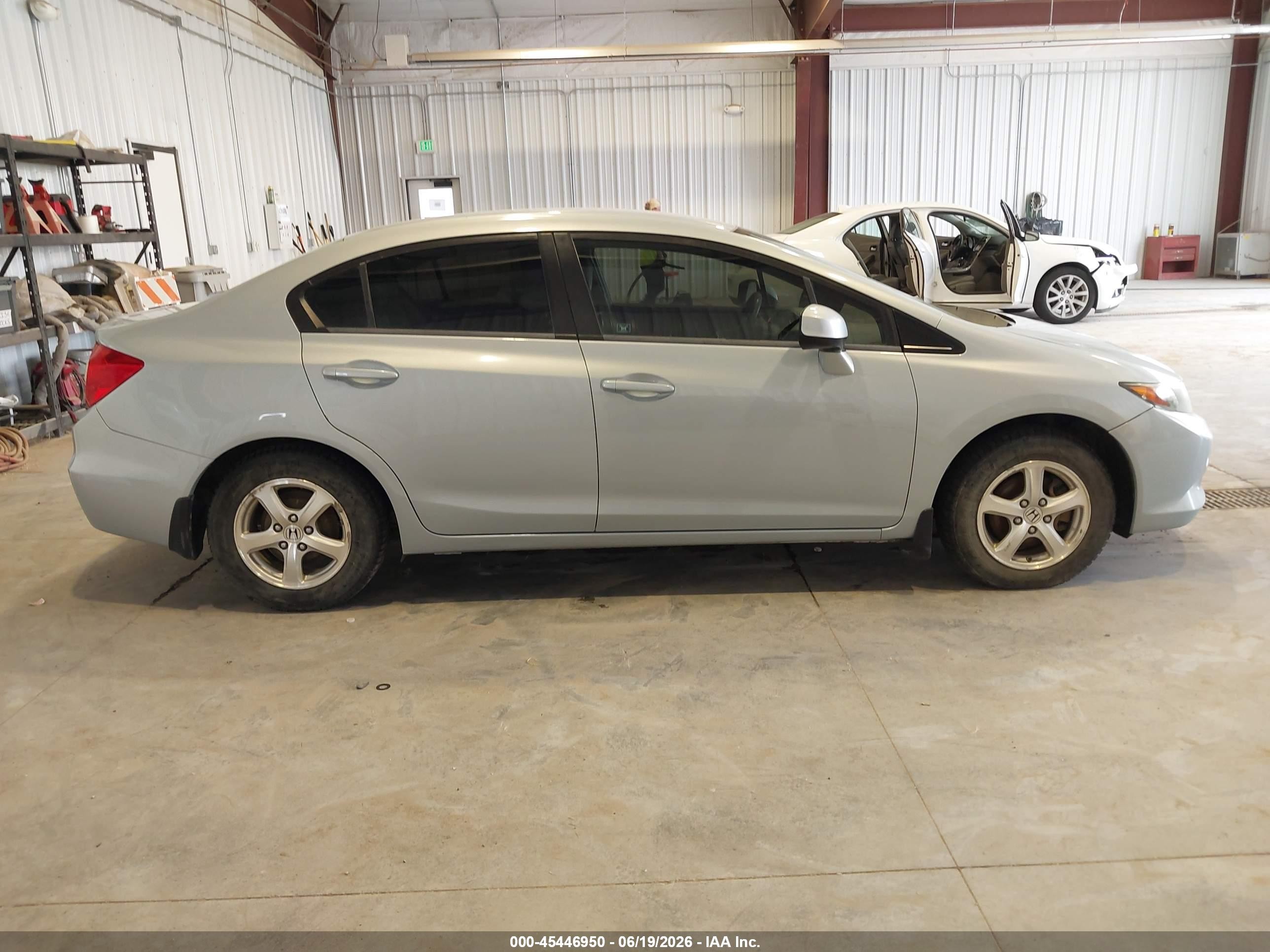 2012 Honda Civic Natural Gas Light Blue vin: 19XFB5F51CE002467