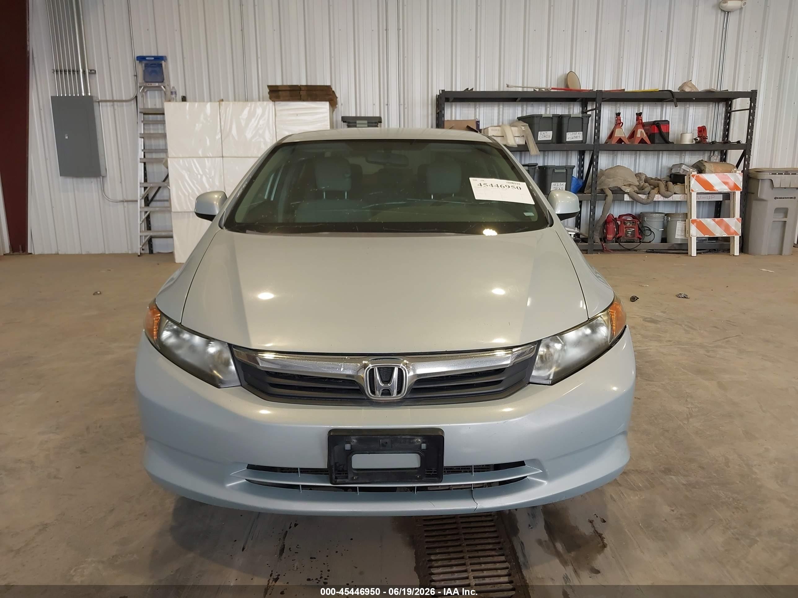 2012 Honda Civic Natural Gas Light Blue vin: 19XFB5F51CE002467