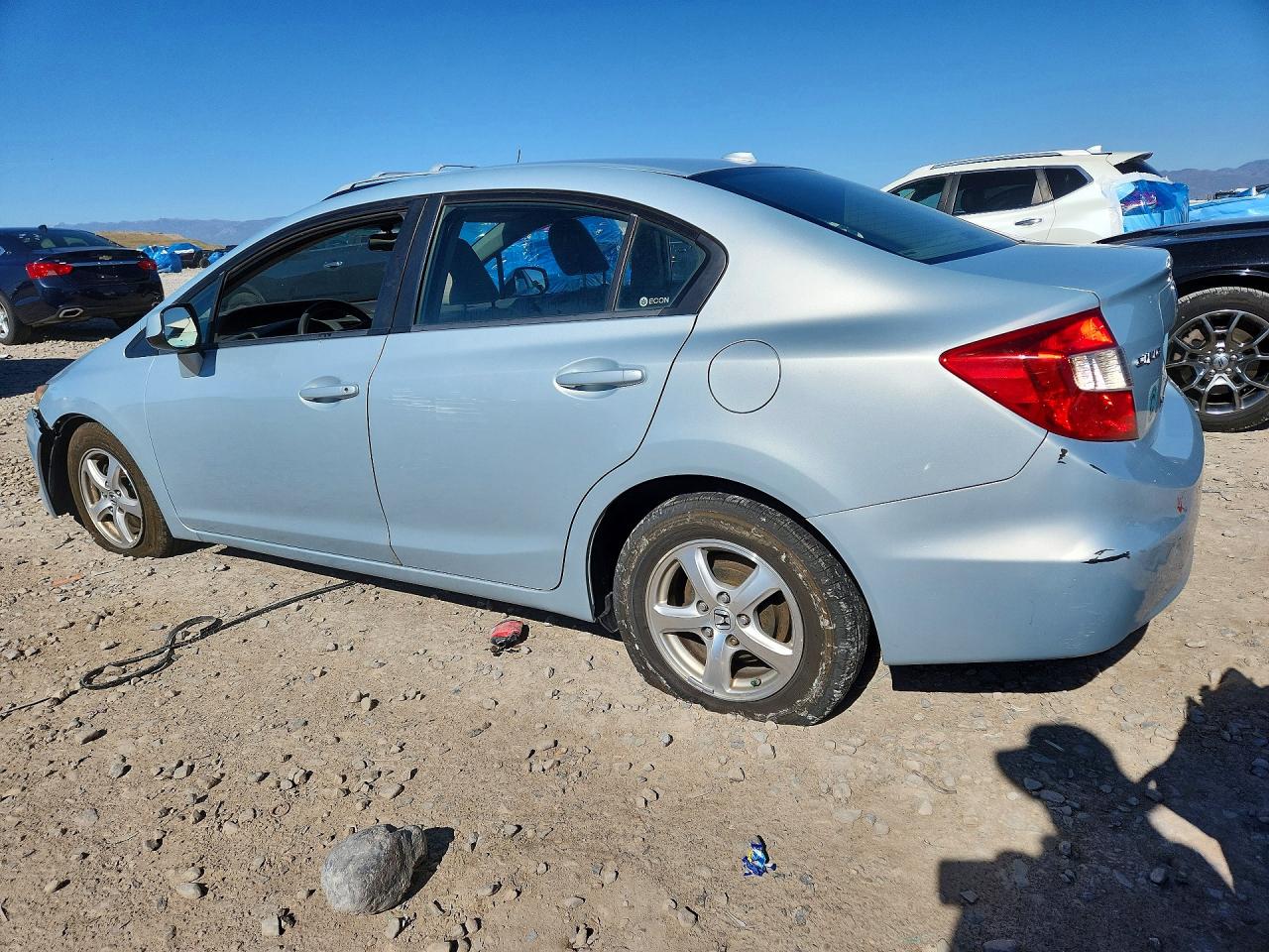 2012 Honda Civic Natural Gas Синий vin: 19XFB5F52CE003000