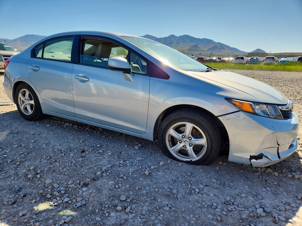2012 Honda Civic Natural Gas Синий vin: 19XFB5F52CE003000
