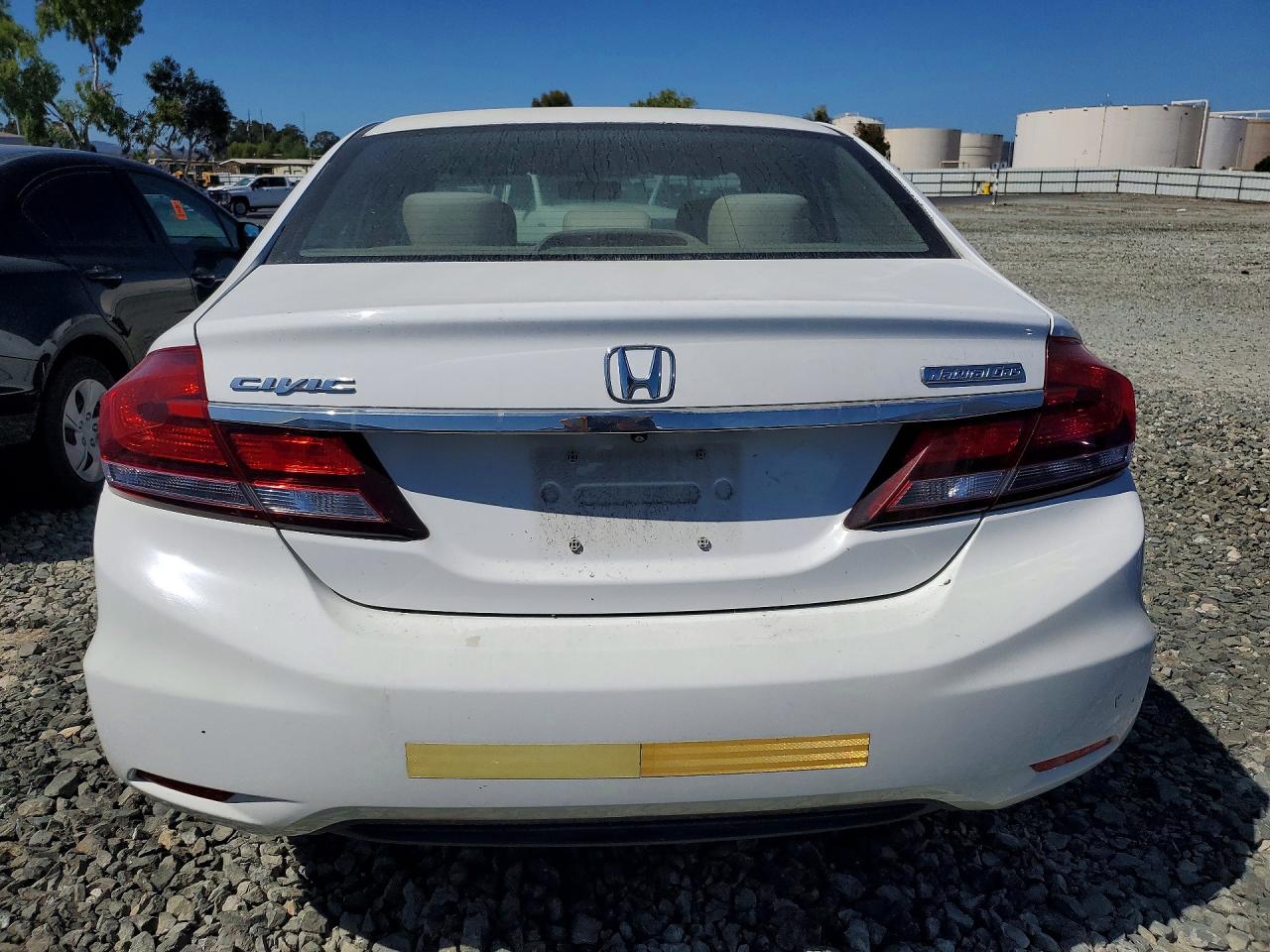2013 Honda Civic Natural Gas White vin: 19XFB5F52DE000289
