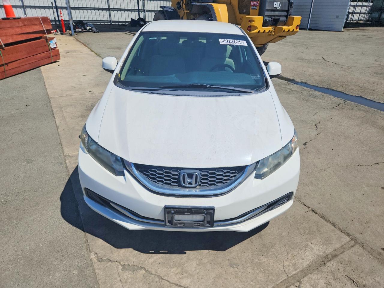 2013 Honda Civic Natural Gas White vin: 19XFB5F52DE000289