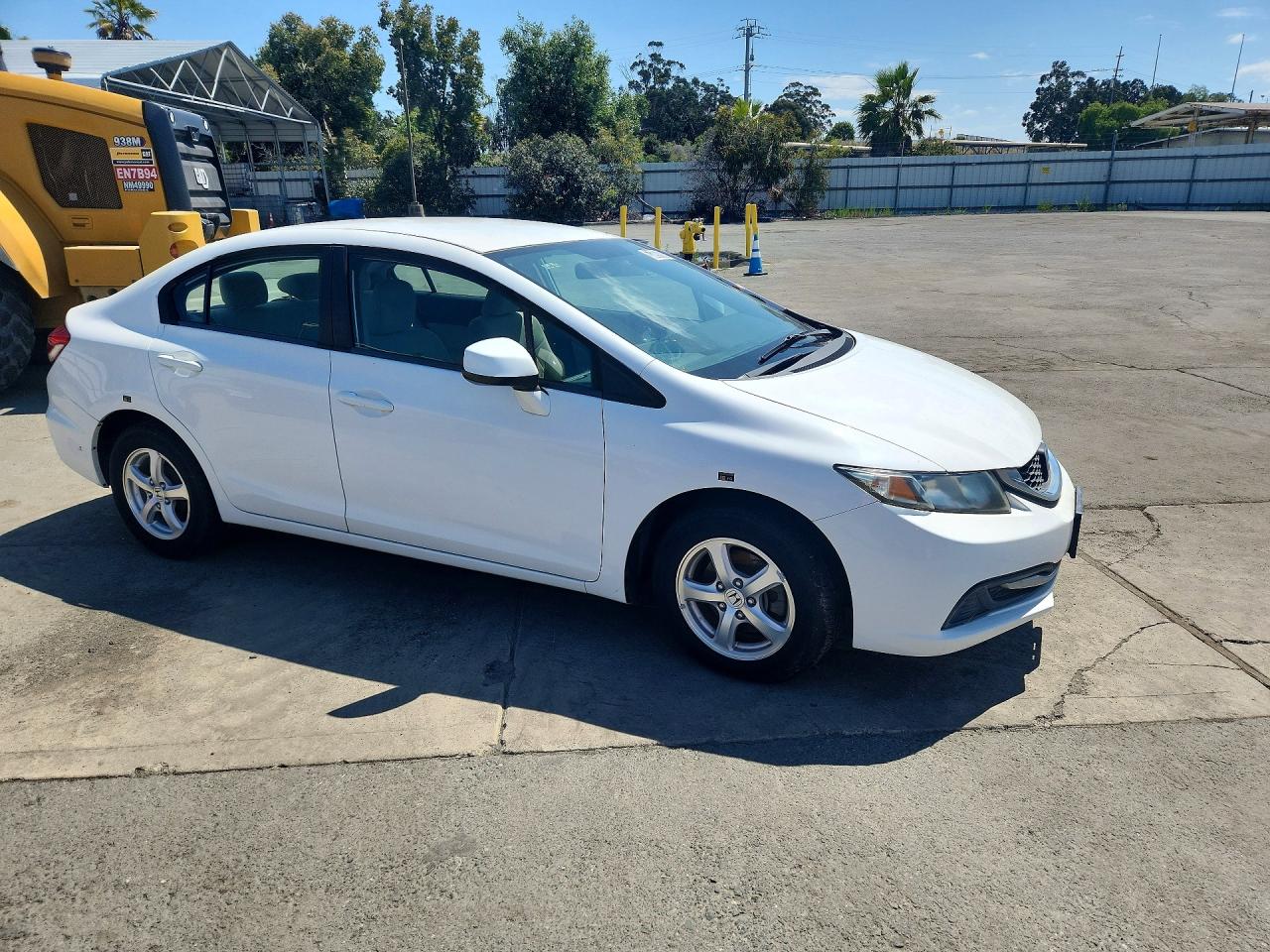 2013 Honda Civic Natural Gas White vin: 19XFB5F52DE000289