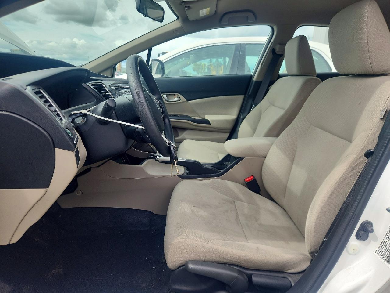 2013 Honda Civic Natural Gas White vin: 19XFB5F52DE000289