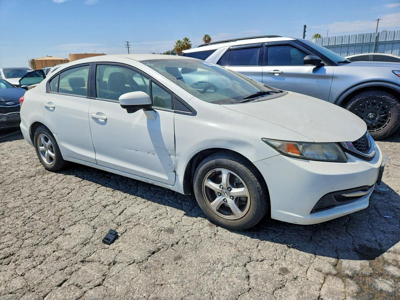 2014 Honda Civic Natural Gas White vin: 19XFB5F52EE000181