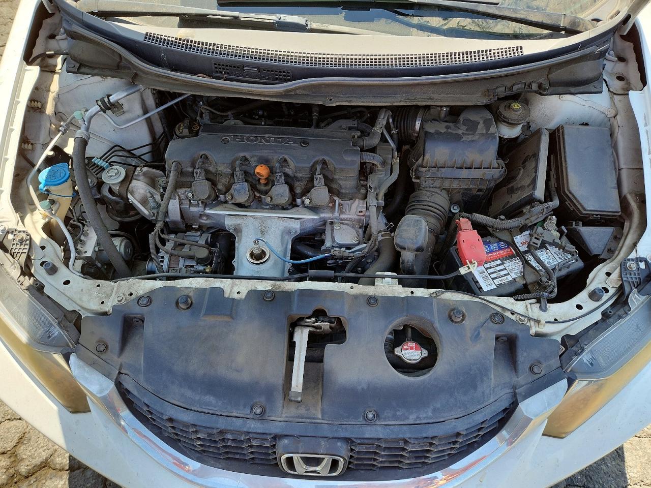 2014 Honda Civic Natural Gas White vin: 19XFB5F52EE000181