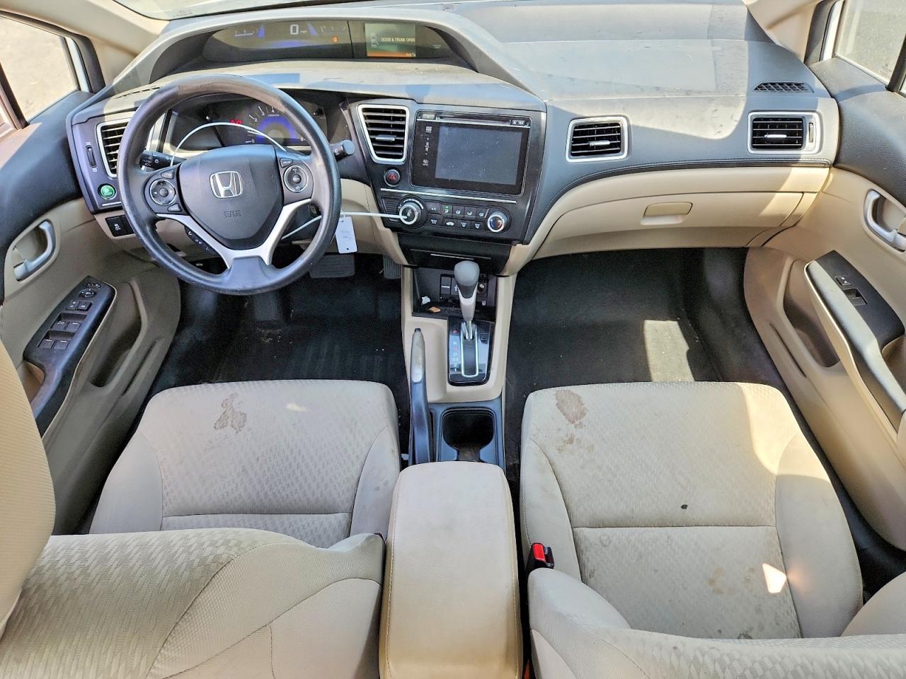 2014 Honda Civic Natural Gas White vin: 19XFB5F52EE000181