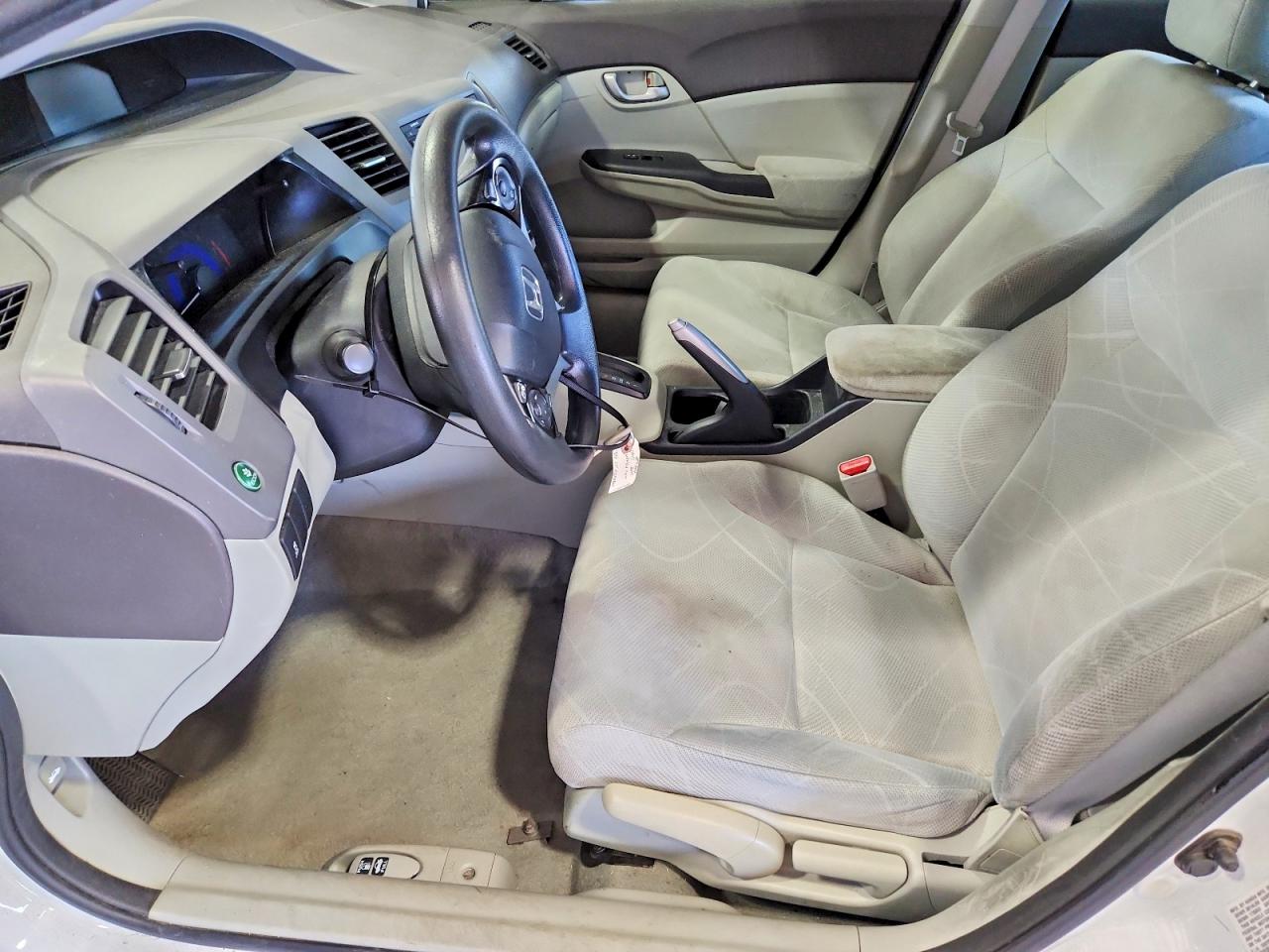 2012 Honda Civic Natural Gas White vin: 19XFB5F53CE000591