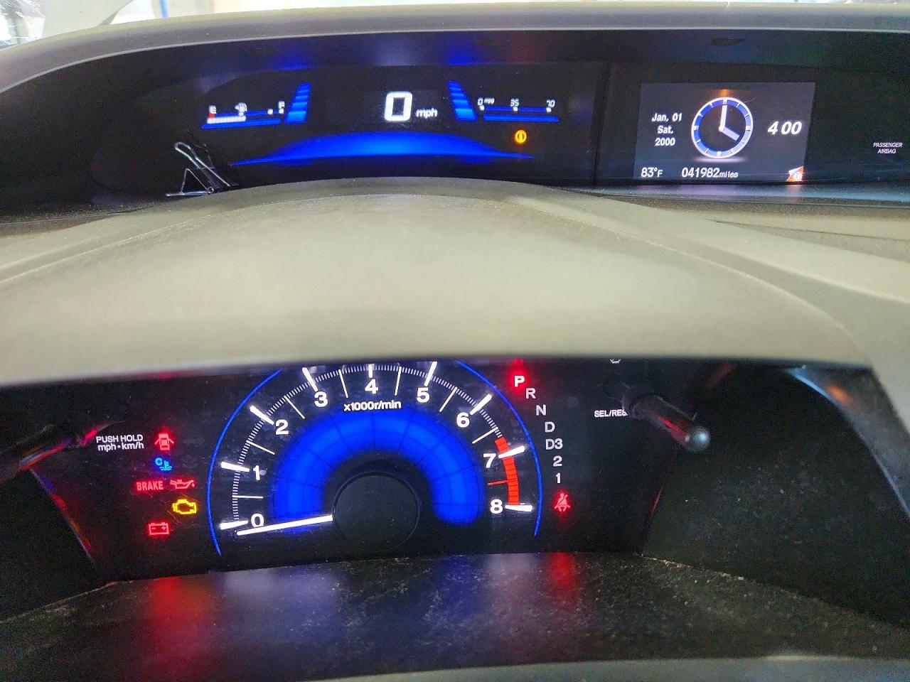 2012 Honda Civic Natural Gas White vin: 19XFB5F53CE000591