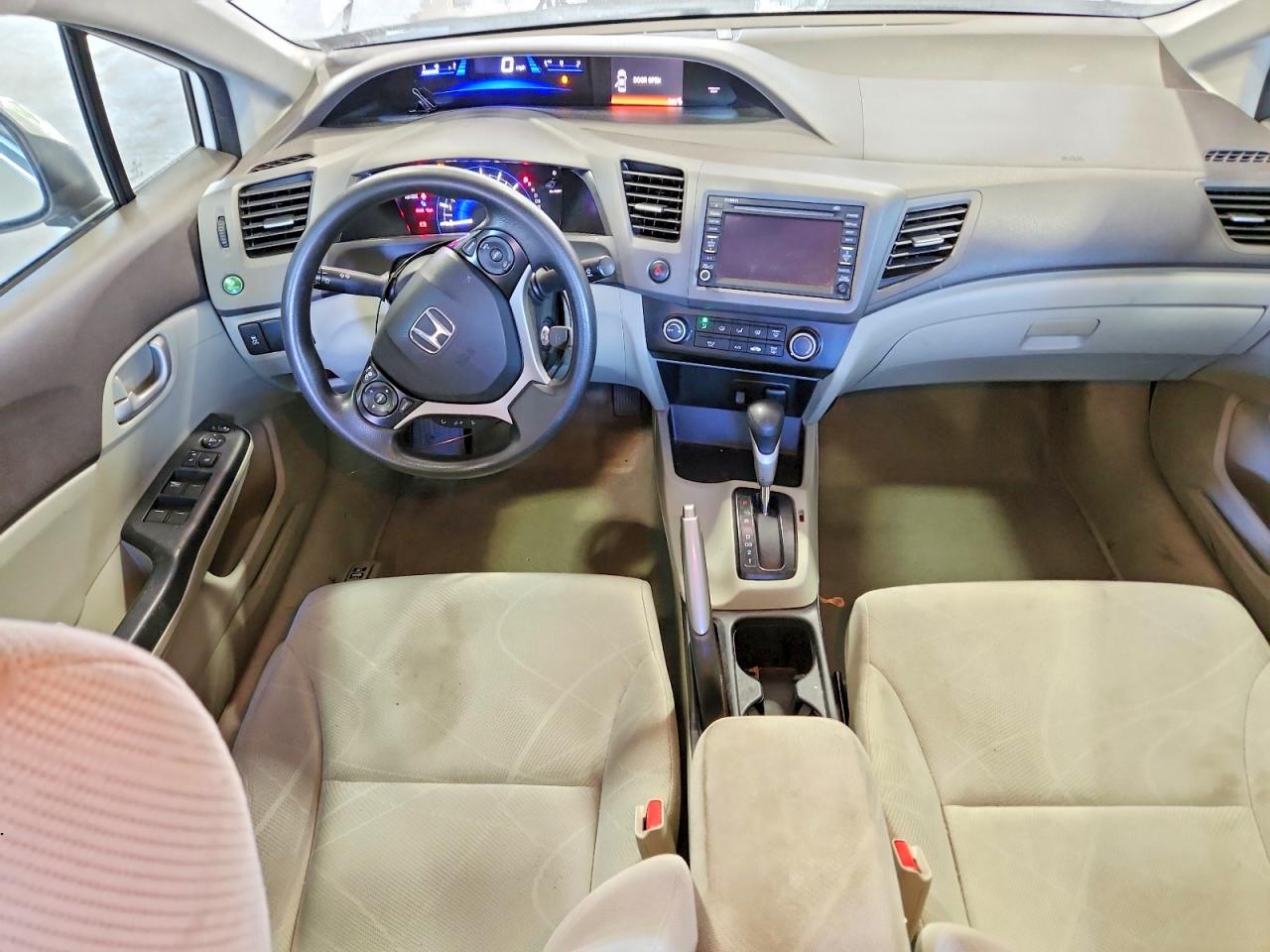 2012 Honda Civic Natural Gas White vin: 19XFB5F53CE000591