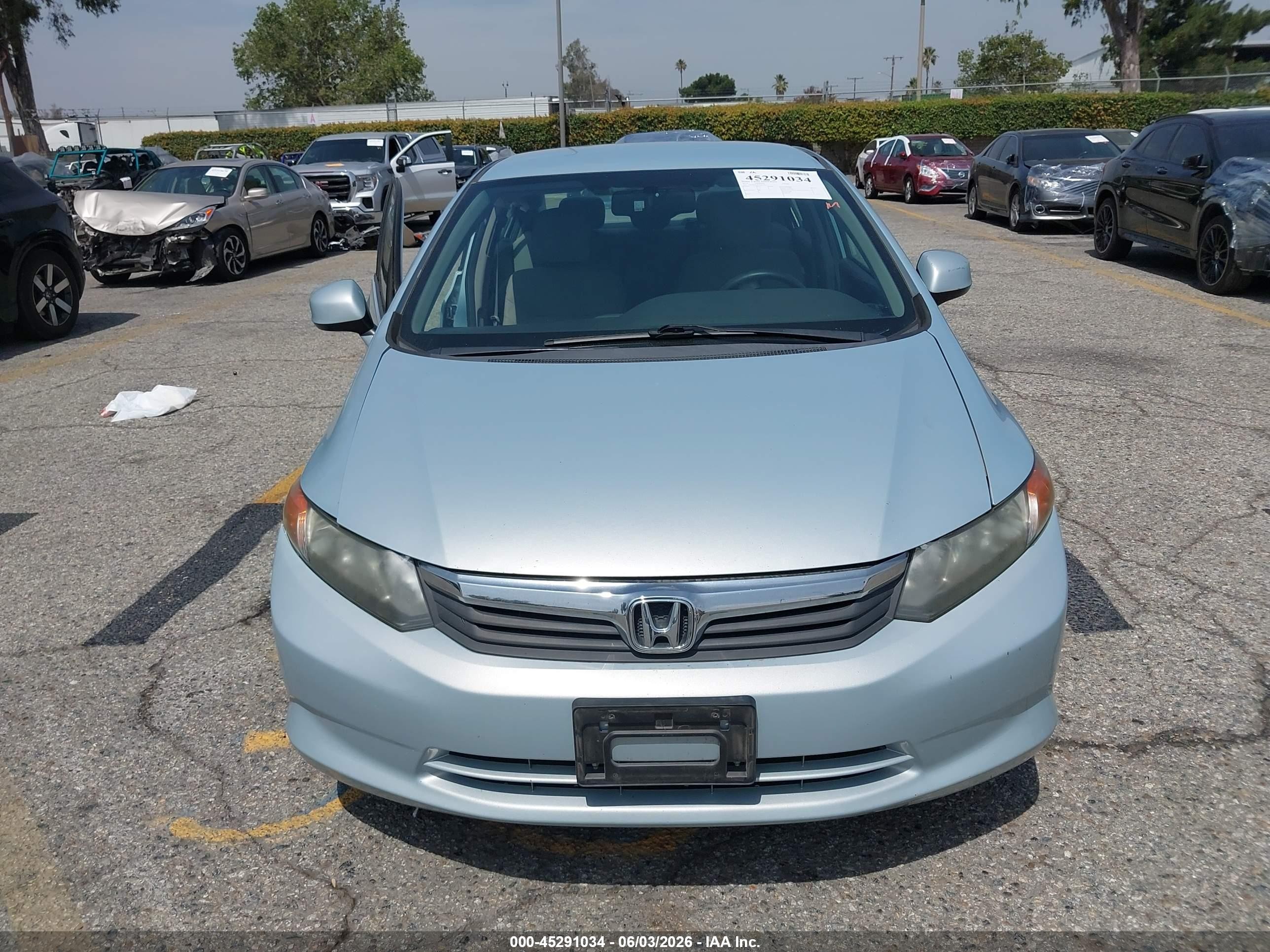 2012 Honda Civic Natural Gas Blue vin: 19XFB5F54CE002494