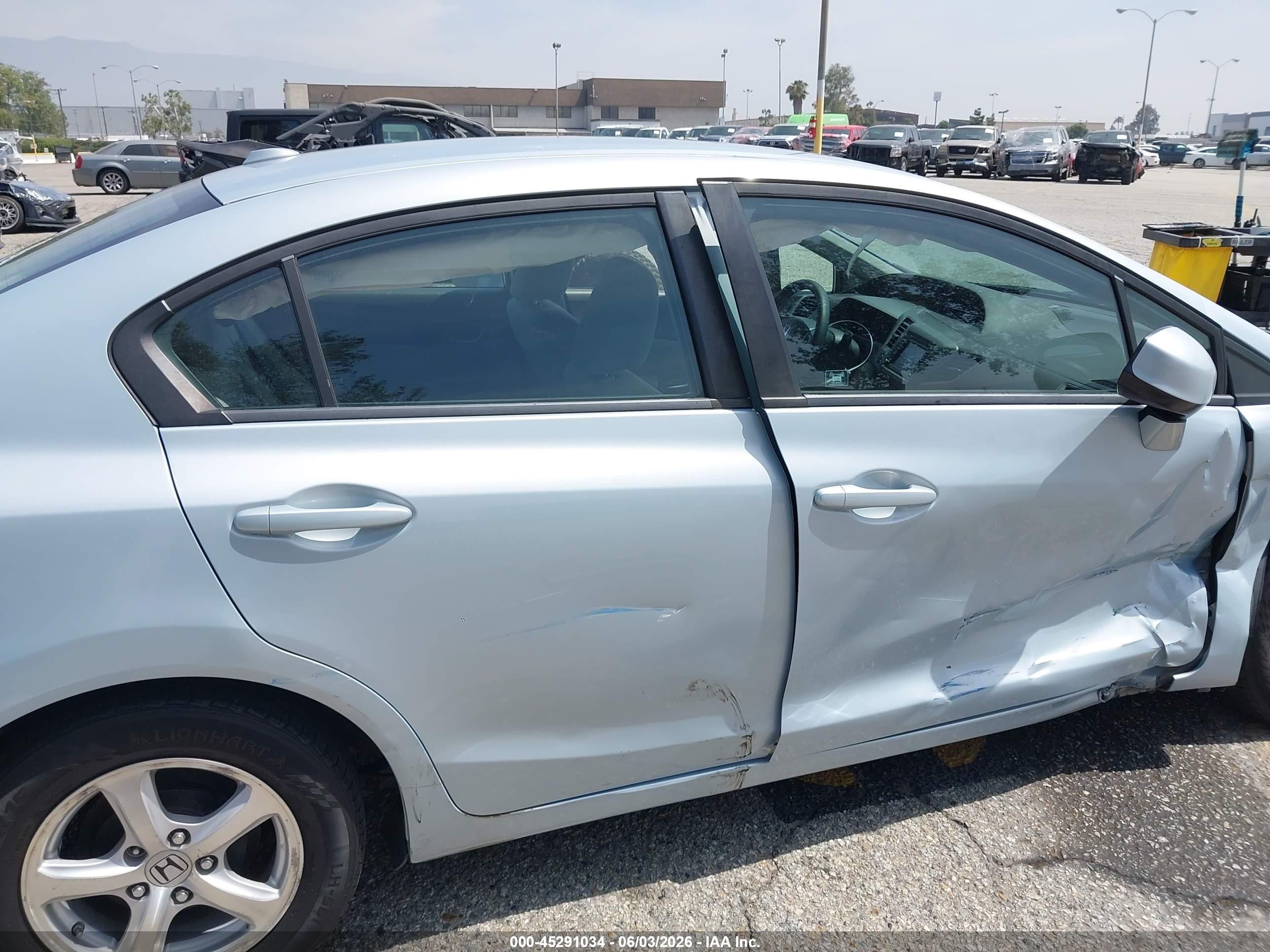 2012 Honda Civic Natural Gas Blue vin: 19XFB5F54CE002494