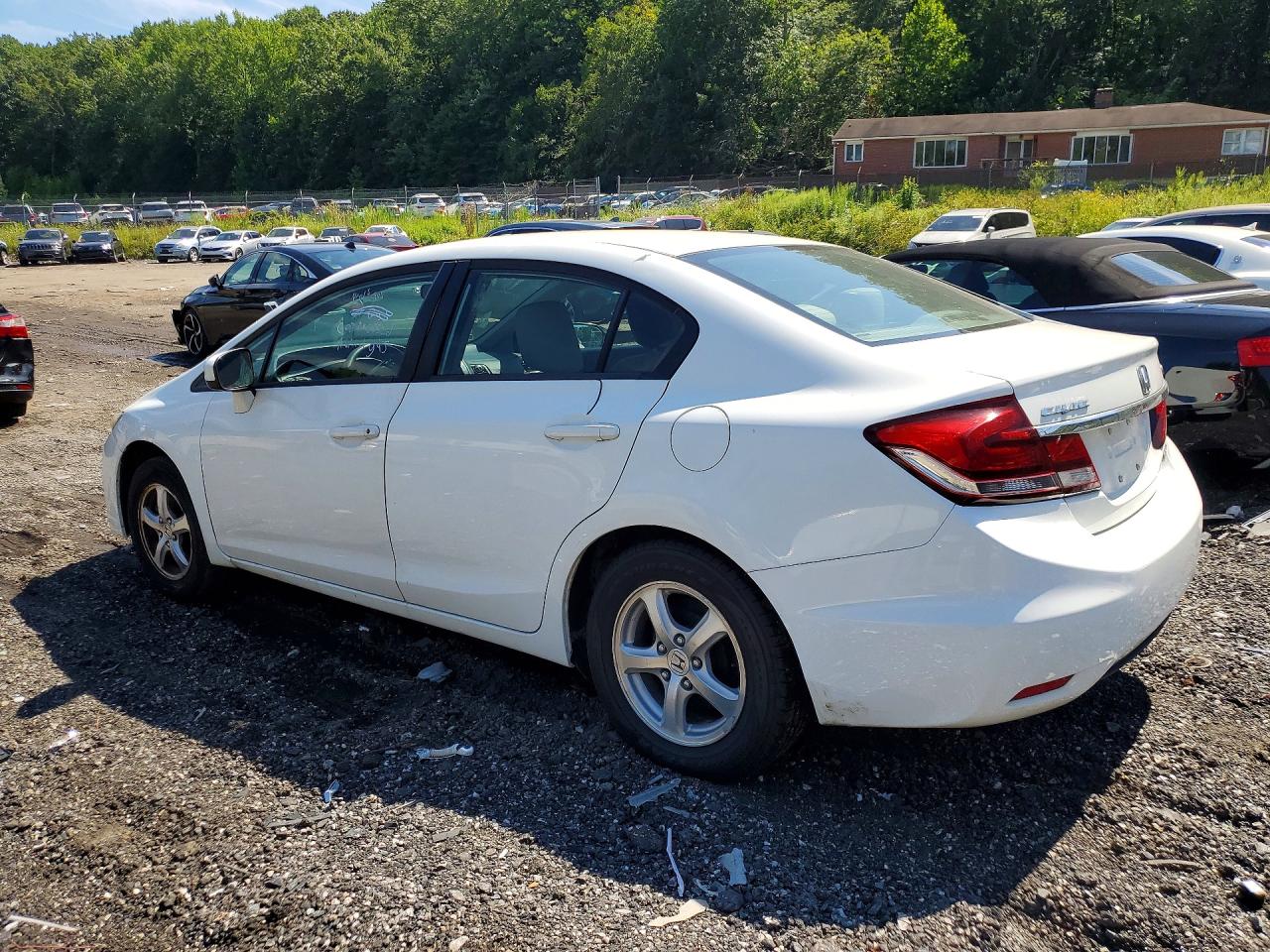2014 Honda Civic Natural Gas White vin: 19XFB5F54EE000246