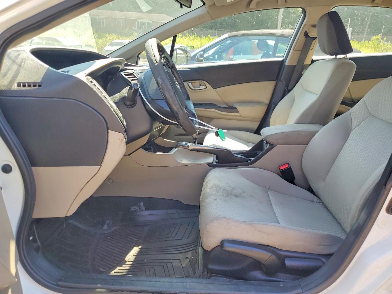 2014 Honda Civic Natural Gas White vin: 19XFB5F54EE000246
