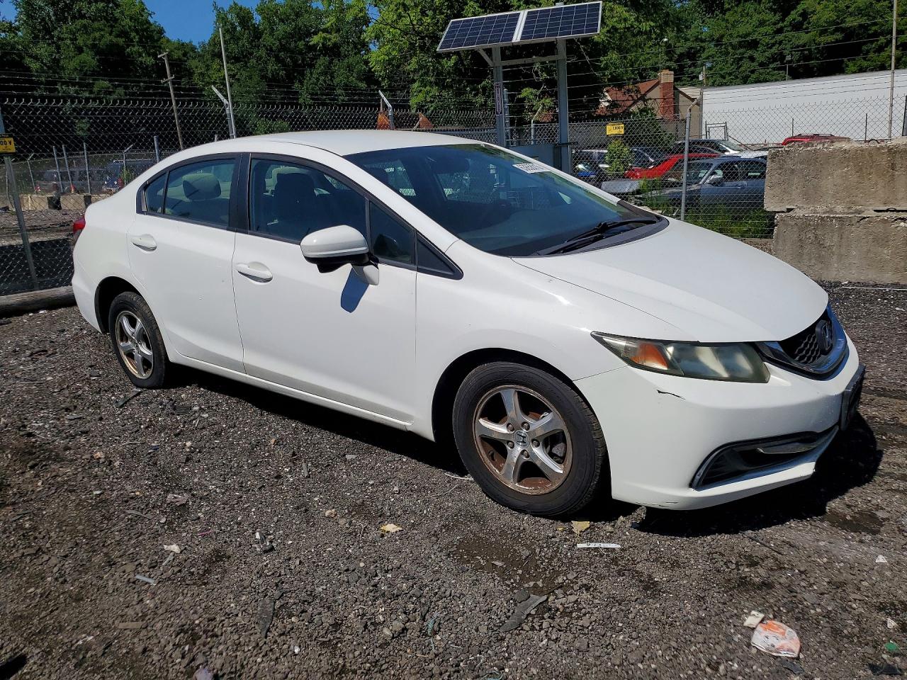 2014 Honda Civic Natural Gas White vin: 19XFB5F54EE000246