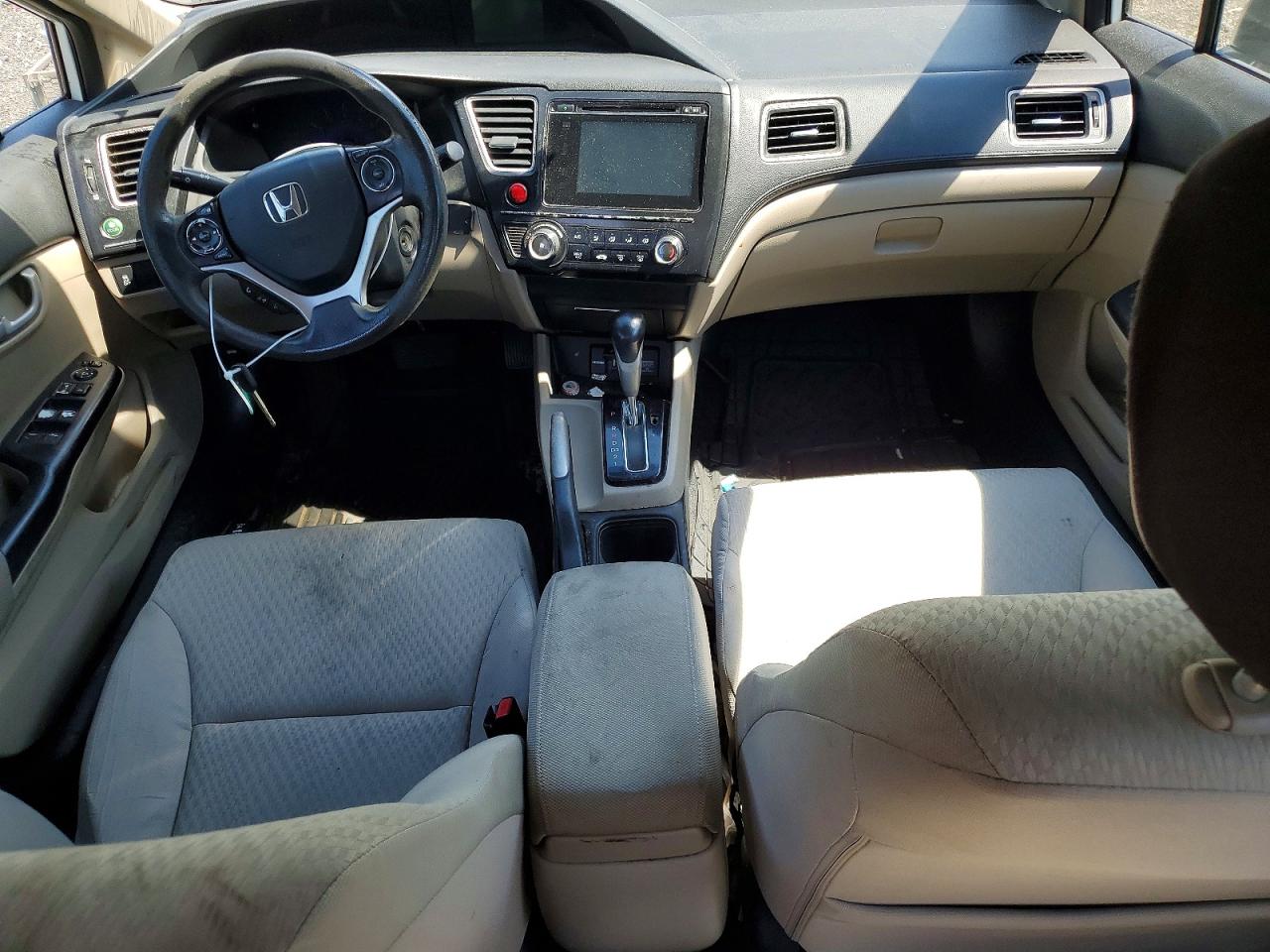 2014 Honda Civic Natural Gas White vin: 19XFB5F54EE000246