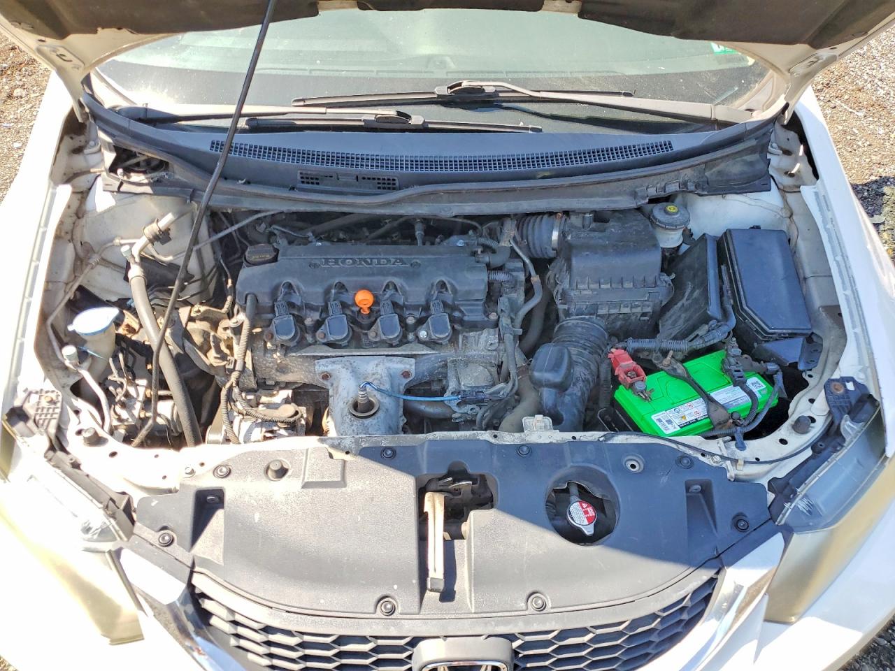 2014 Honda Civic Natural Gas White vin: 19XFB5F54EE000246