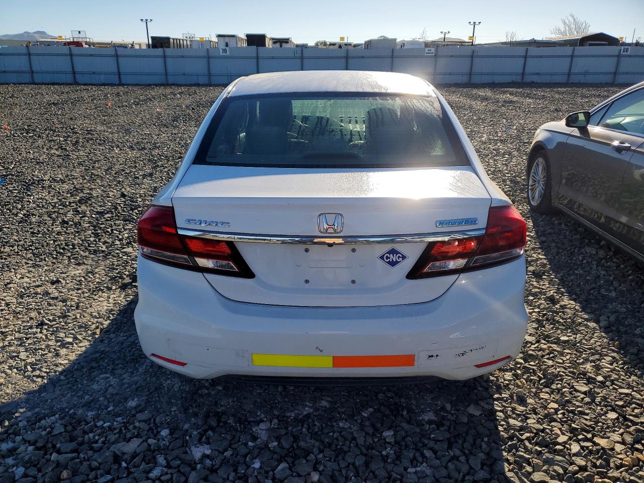 2013 Honda Civic Natural Gas White vin: 19XFB5F55DE000061