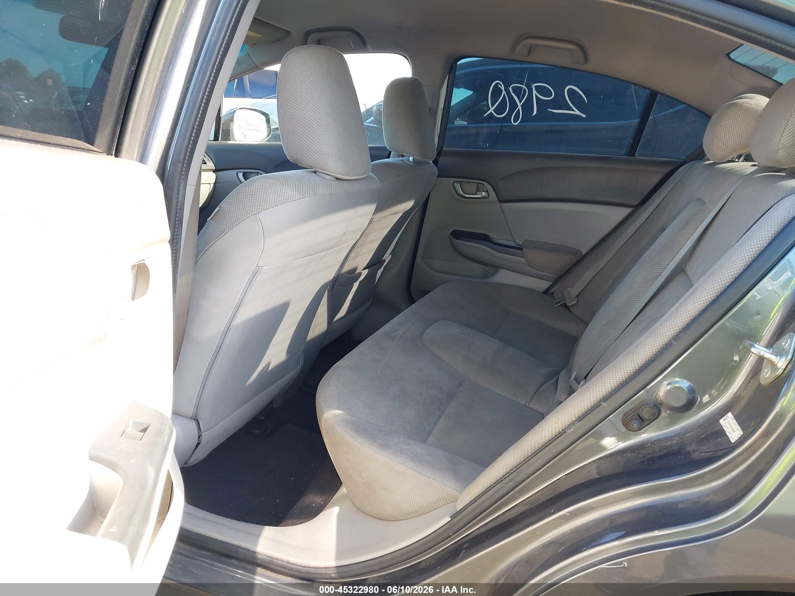 2012 Honda Civic Natural Gas Gray vin: 19XFB5F56CE002836