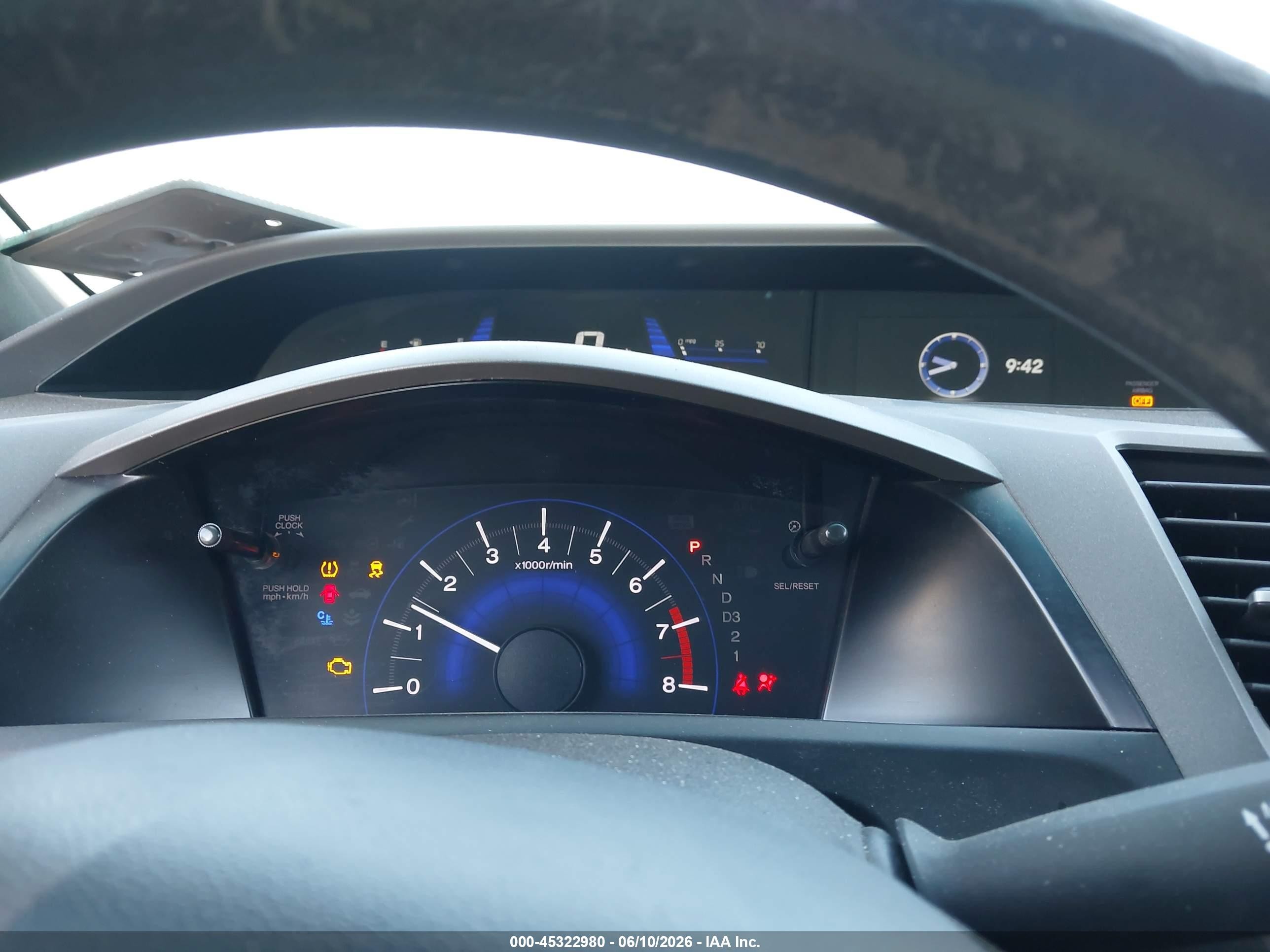 2012 Honda Civic Natural Gas Gray vin: 19XFB5F56CE002836