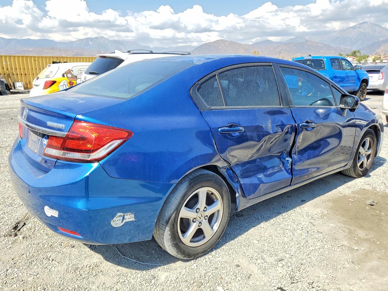 2014 Honda Civic Natural Gas Blue vin: 19XFB5F56EE000488