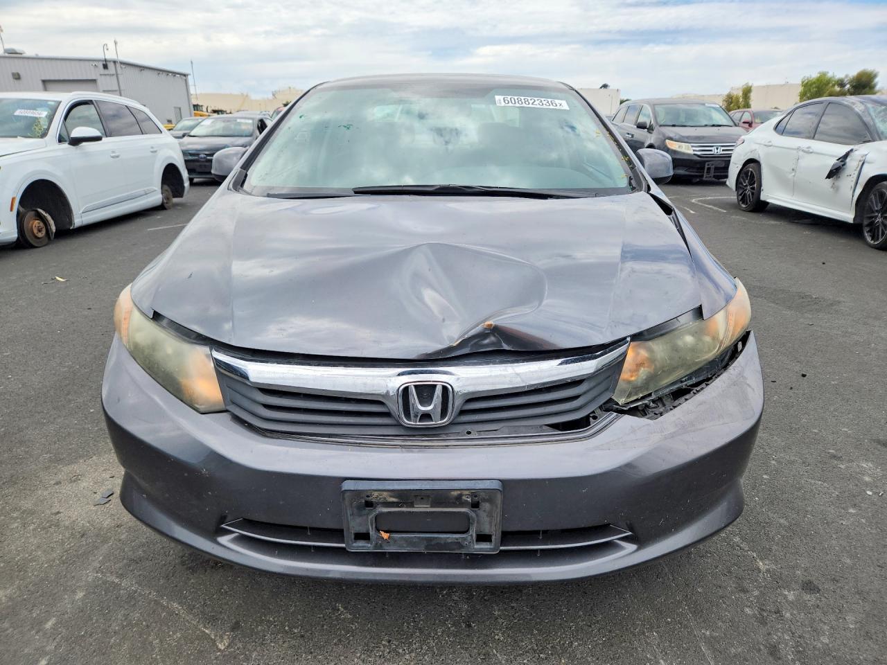 2012 Honda Civic Natural Gas Gray vin: 19XFB5F57CE001209