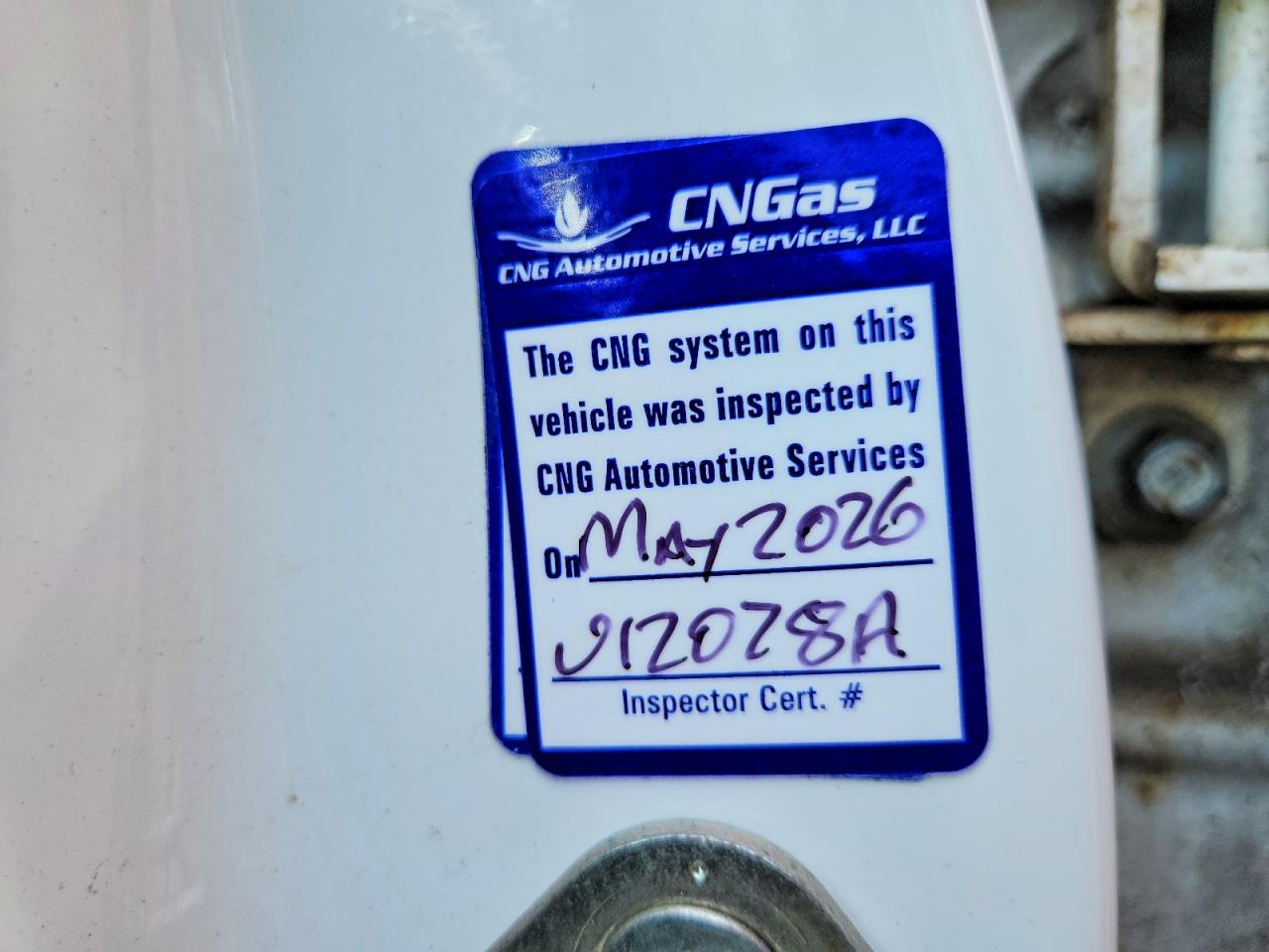2013 Honda Civic Natural Gas White vin: 19XFB5F57DE000417