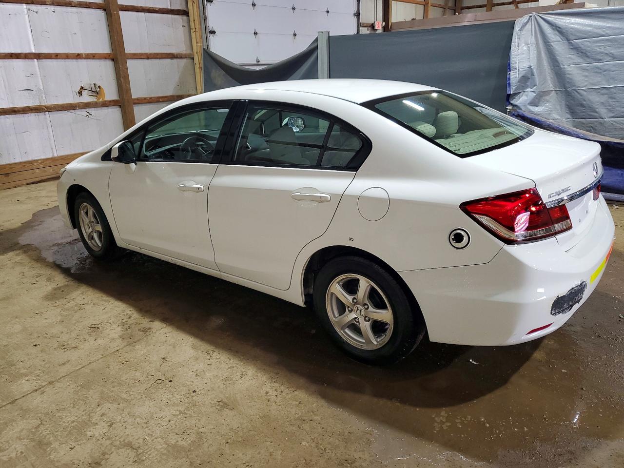 2013 Honda Civic Natural Gas White vin: 19XFB5F57DE000417
