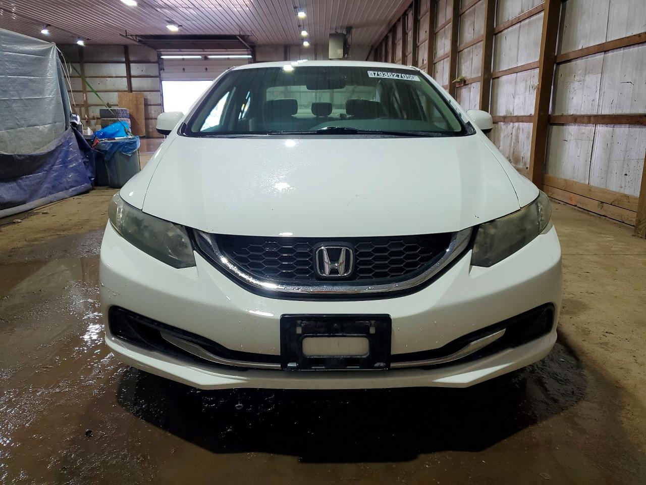 2013 Honda Civic Natural Gas White vin: 19XFB5F57DE000417