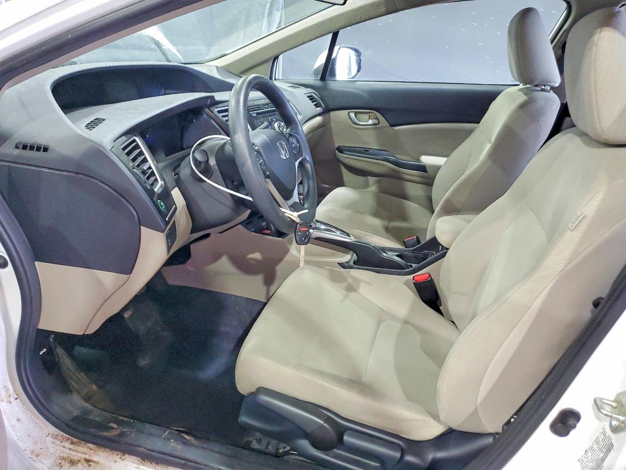 2013 Honda Civic Natural Gas White vin: 19XFB5F57DE000417
