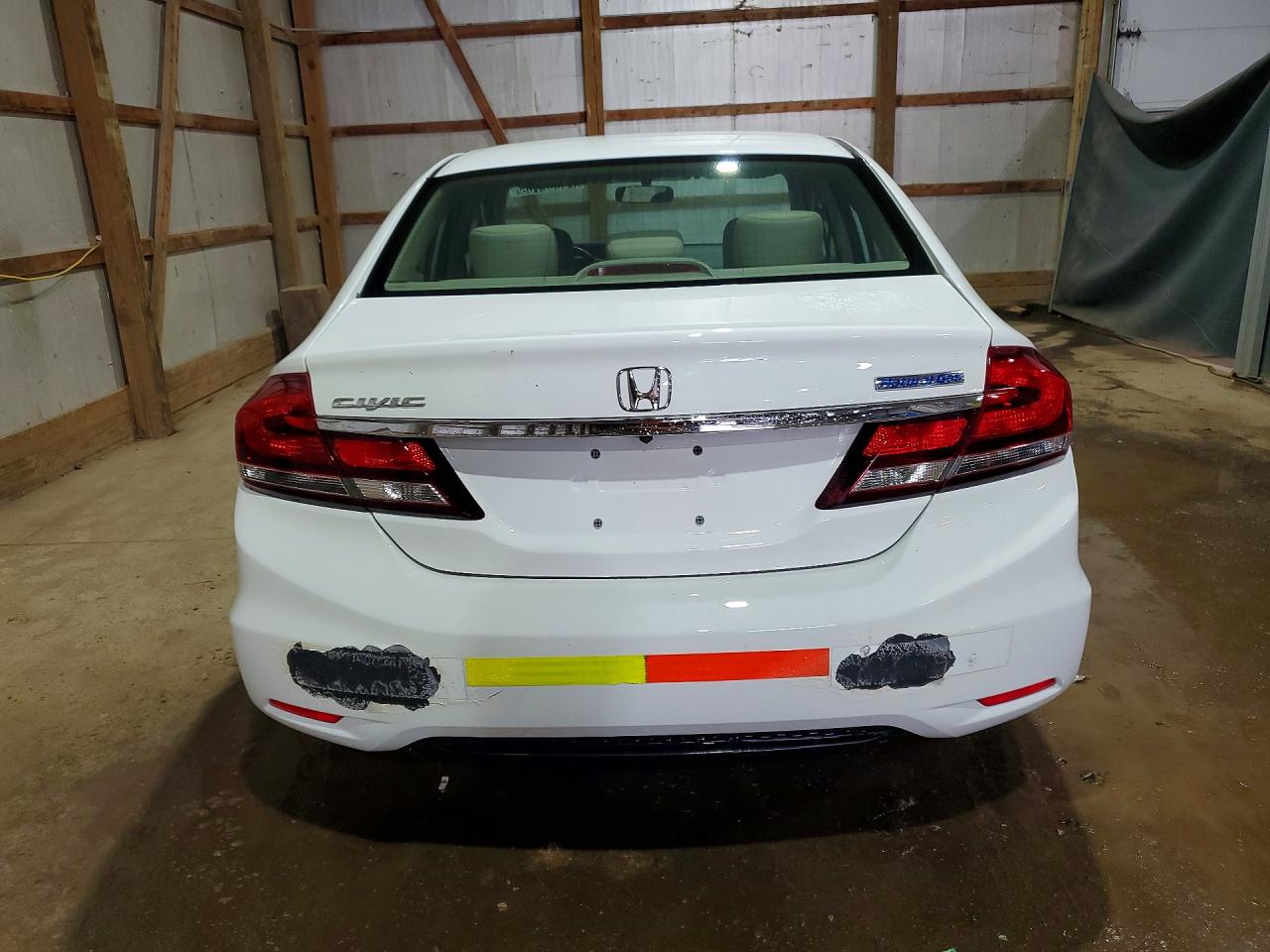 2013 Honda Civic Natural Gas White vin: 19XFB5F57DE000417