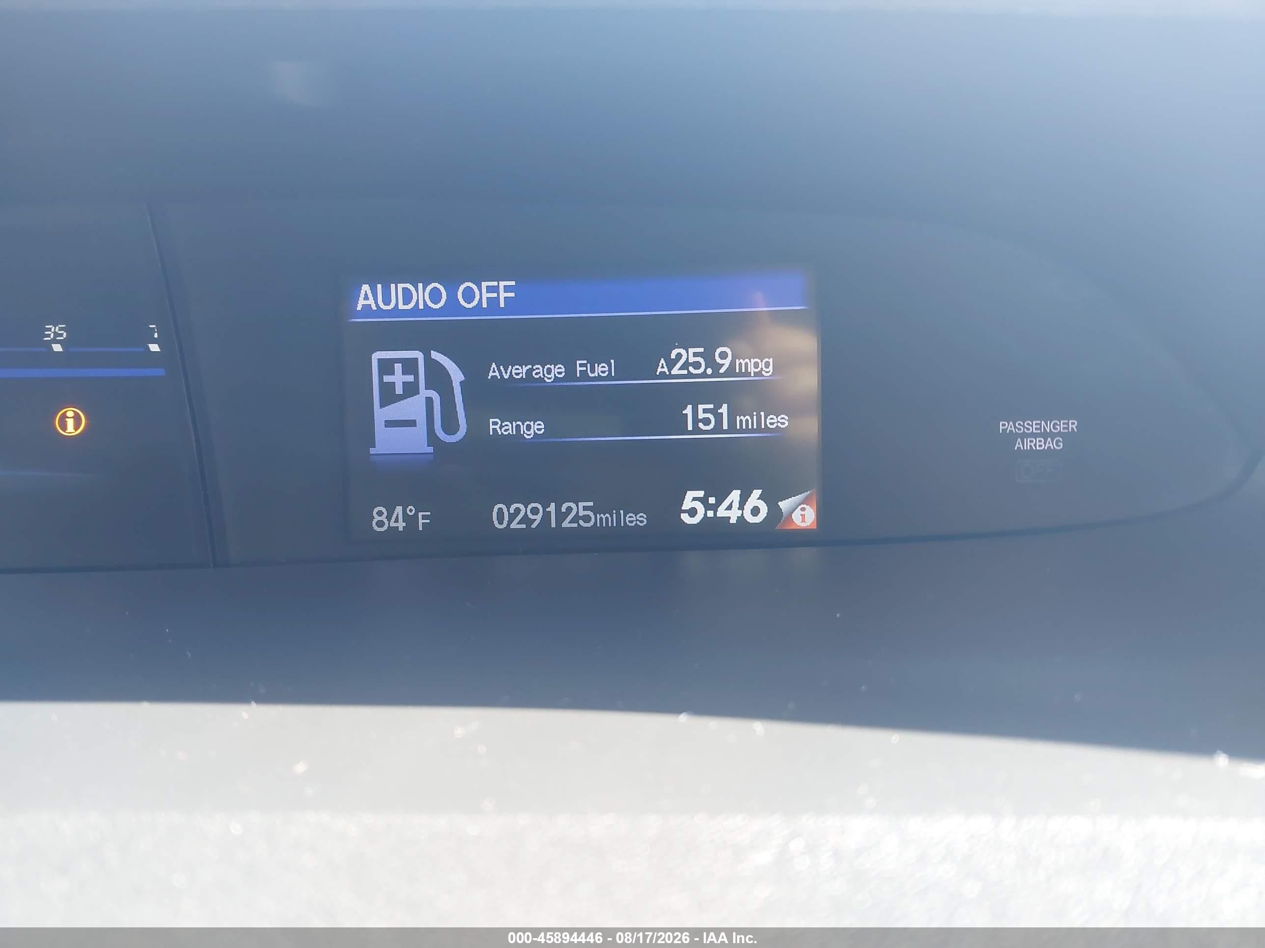 2015 Honda Civic Natural Gas White vin: 19XFB5F57FE000209