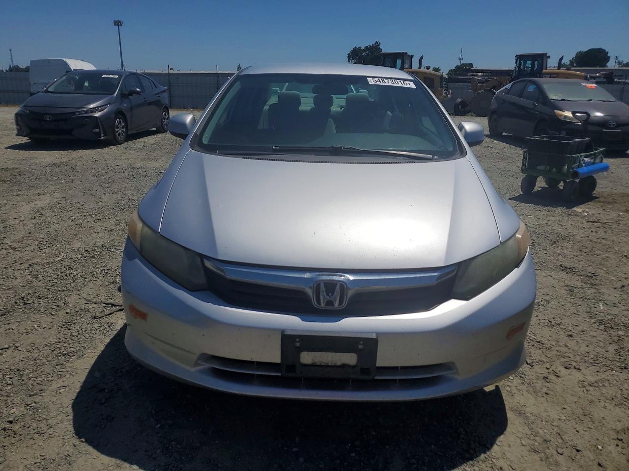 2012 Honda Civic Natural Gas Silver vin: 19XFB5F58CE000599