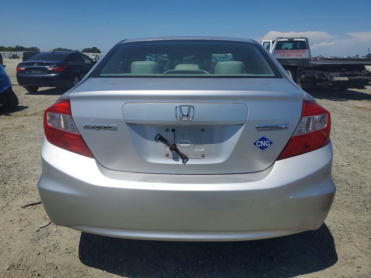2012 Honda Civic Natural Gas Silver vin: 19XFB5F58CE000599