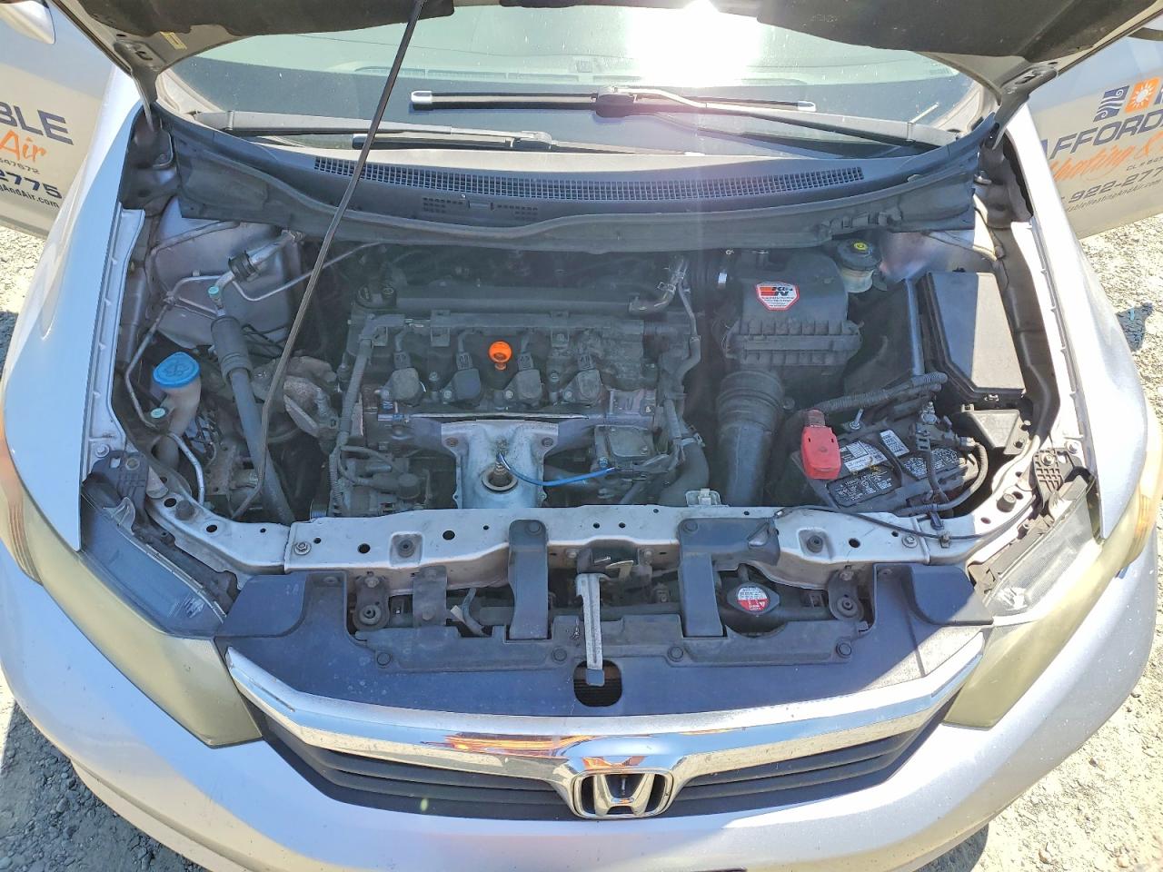 2012 Honda Civic Natural Gas Silver vin: 19XFB5F58CE000599