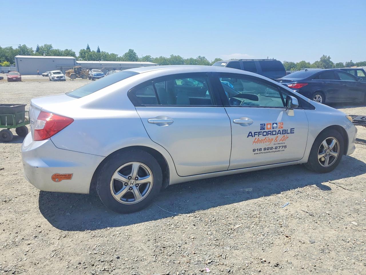 2012 Honda Civic Natural Gas Silver vin: 19XFB5F58CE000599