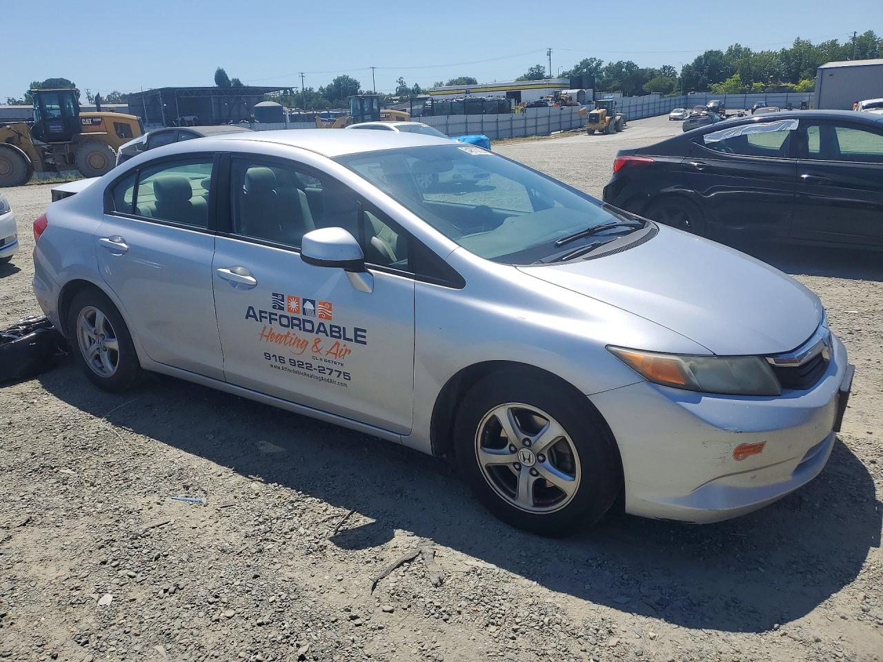 2012 Honda Civic Natural Gas Silver vin: 19XFB5F58CE000599