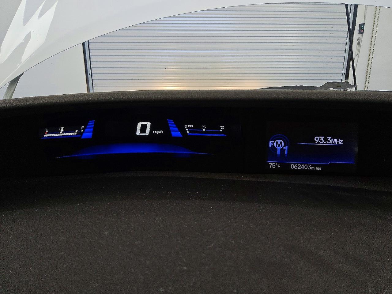 2013 Honda Civic Natural Gas White vin: 19XFB5F58DE000281