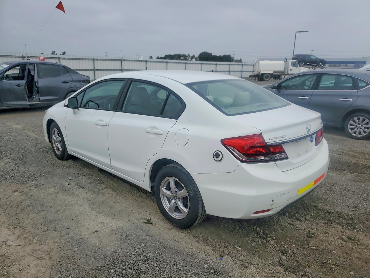 2013 Honda Civic Natural Gas White vin: 19XFB5F58DE000412