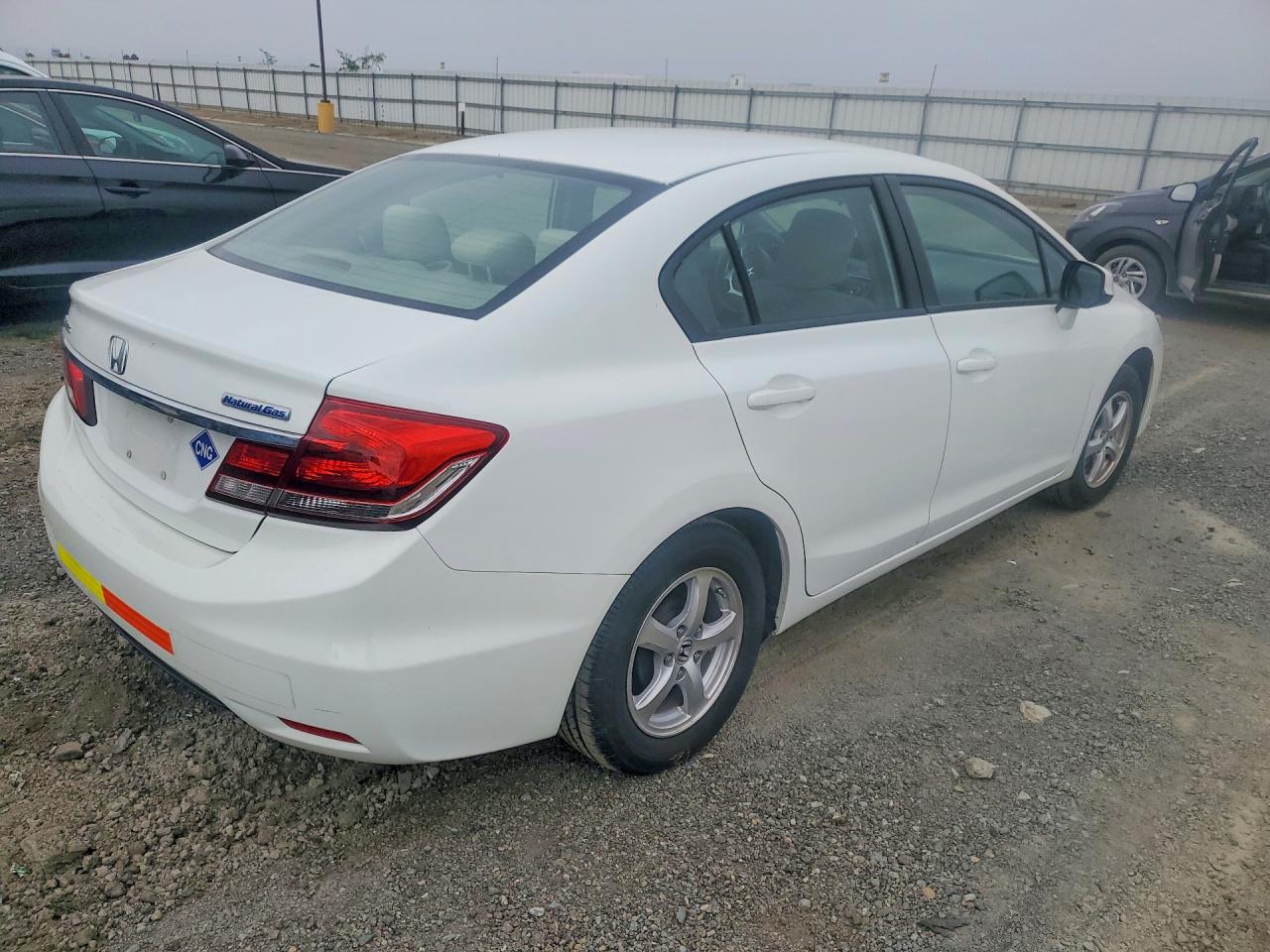 2013 Honda Civic Natural Gas White vin: 19XFB5F58DE000412