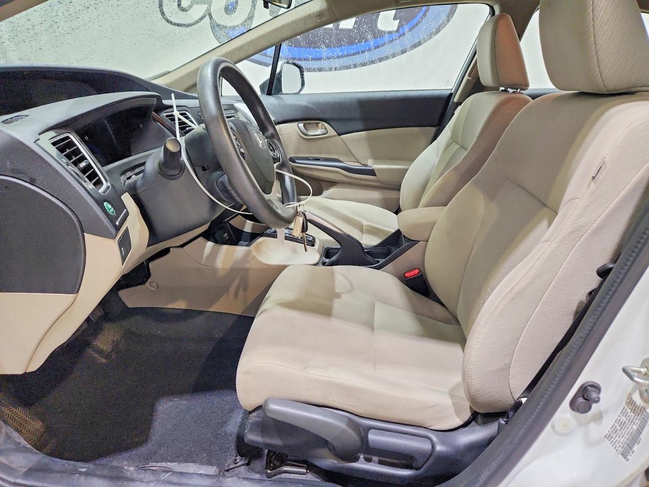 2013 Honda Civic Natural Gas White vin: 19XFB5F58DE000412