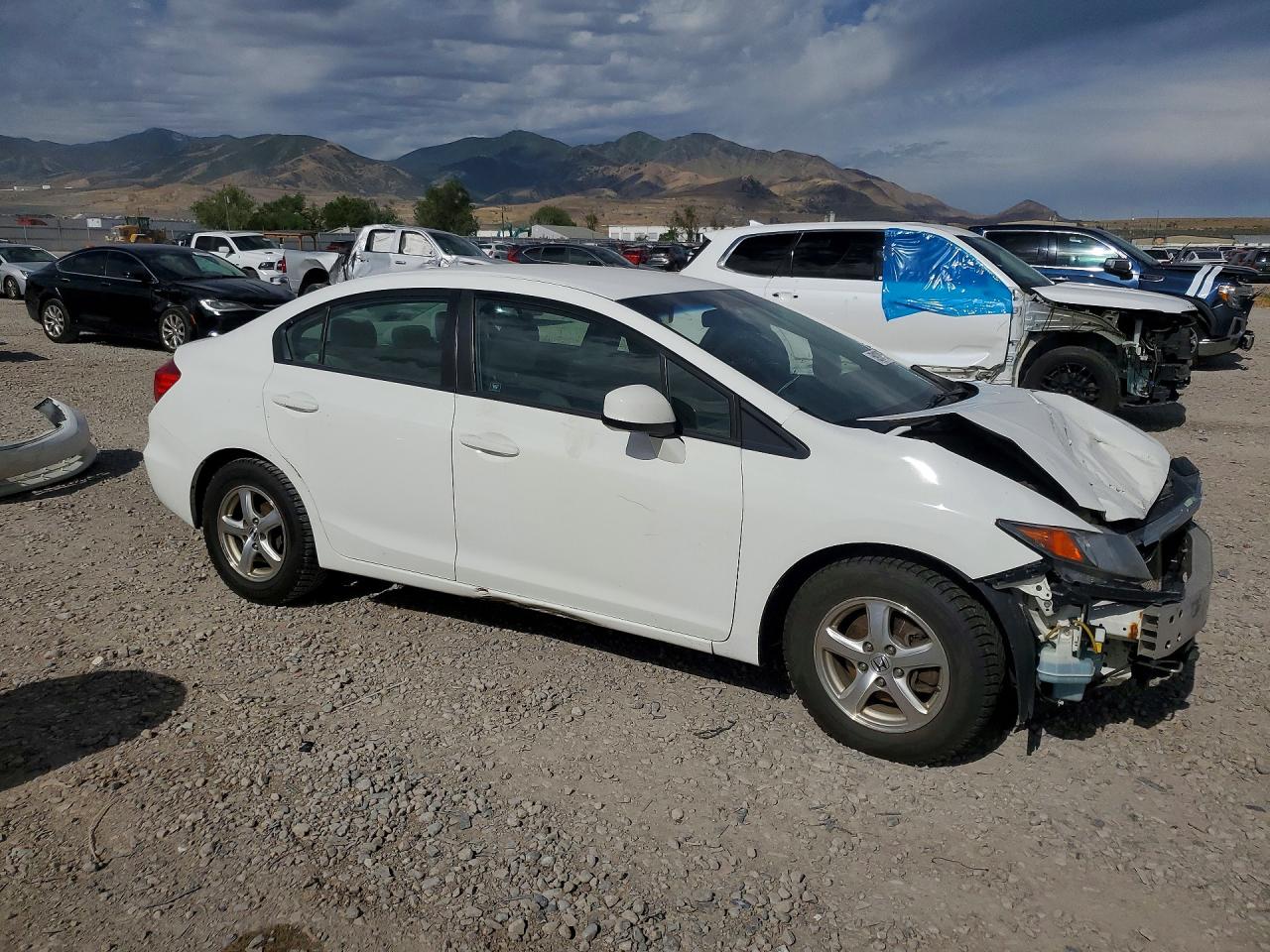 2012 Honda Civic Natural Gas White vin: 19XFB5F59CE001518