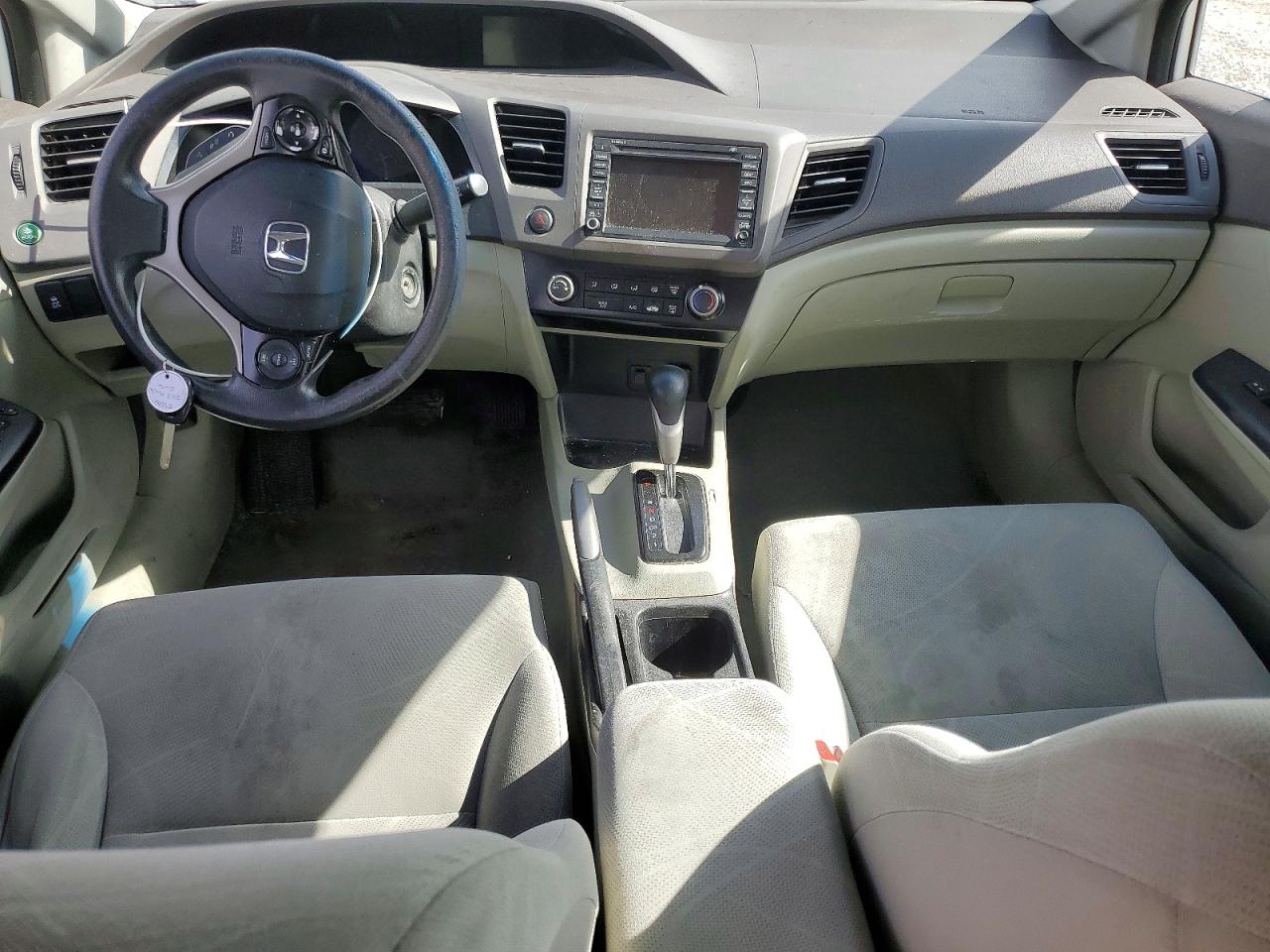2012 Honda Civic Natural Gas White vin: 19XFB5F59CE001518