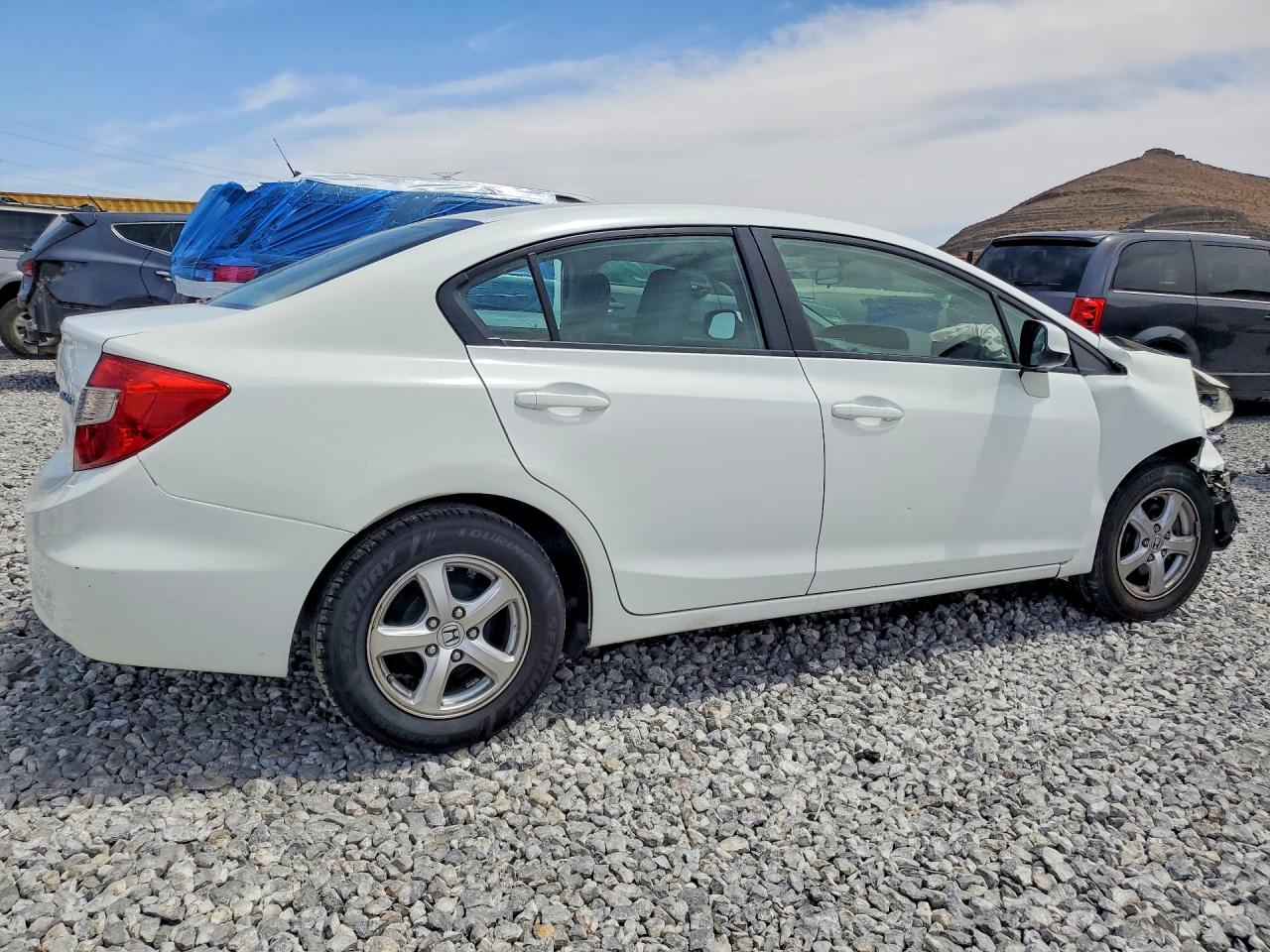 2012 Honda Civic Natural Gas Белый vin: 19XFB5F59CE003740