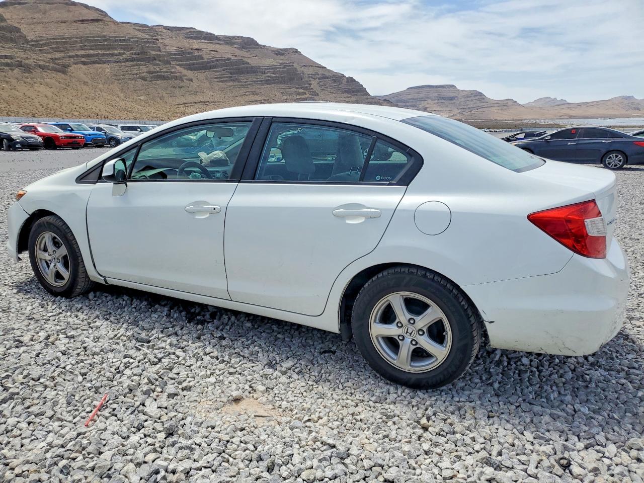 2012 Honda Civic Natural Gas Белый vin: 19XFB5F59CE003740